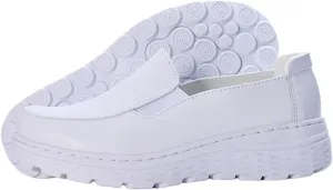 Nurses Shoes for Women Slip On Lightweight White Slip Resistant Work for Women with Arch Support Healthcare