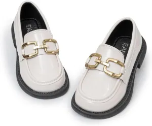 Oamico Toddler Girls Dress Shoes Loafers School Uniform Mary Jane Flats Thick Non-Slip Sole Casual Shoe (Toddler/Little Kids)
