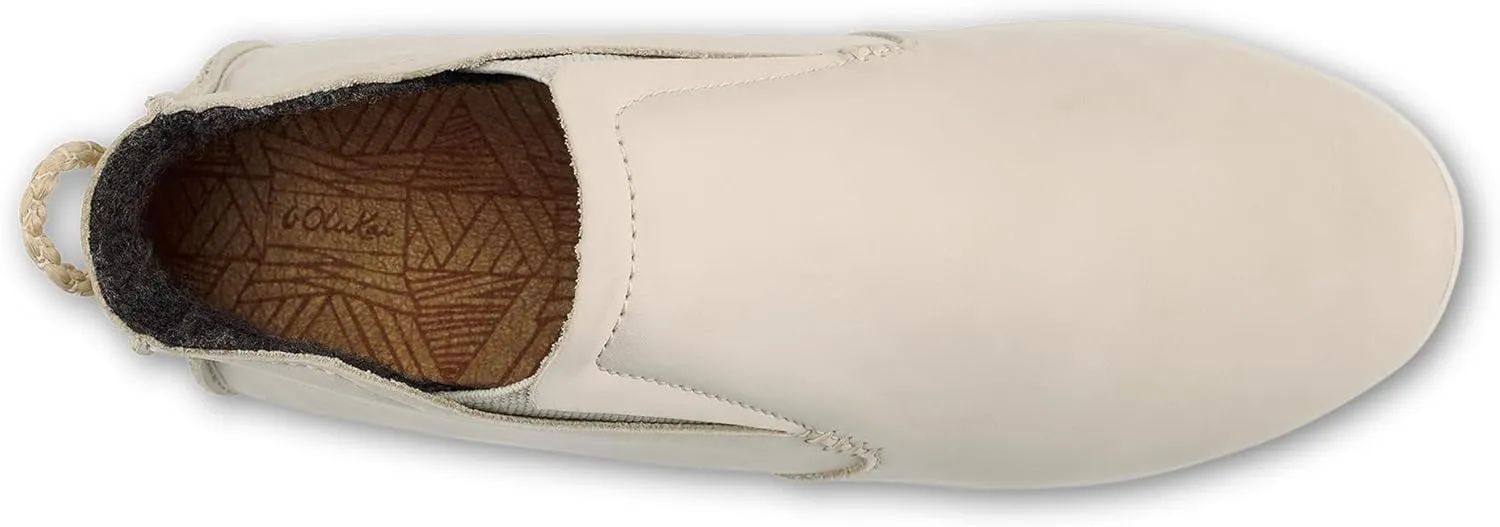 OLUKAI Hawai'iloa Manu Hope Women's Booties, Soft & Comfortable Waterproof Full-Grain Leather, Elastic Gore Panels for Customized Fit & Wet Grip Rubber Soles