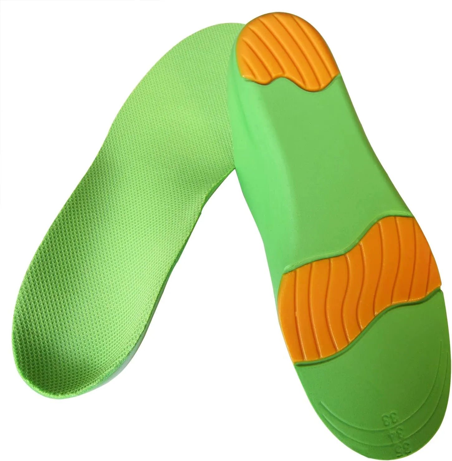 Orthotic Shoe Inserts for Little Boys Arch Support Shoe Insoles for Kids Sneakers Sports Shoe Liner Soles Deep Heel Cup for Over-Pronation and Supination