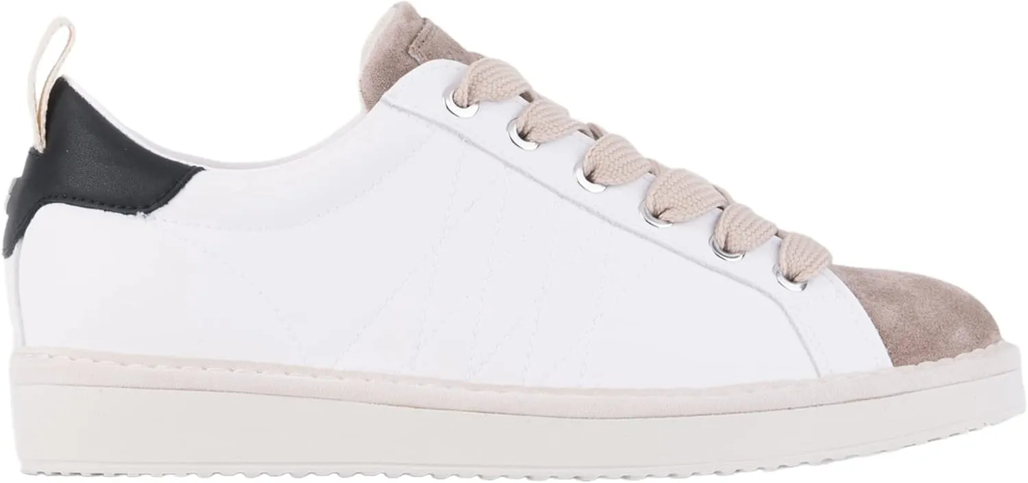 P01 Leather Fashion Sneakers - Women's Low Top Casual Shoes Walking Sustainable Italian