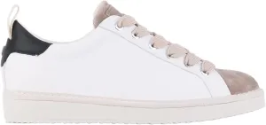 P01 Leather Fashion Sneakers - Women's Low Top Casual Shoes Walking Sustainable Italian