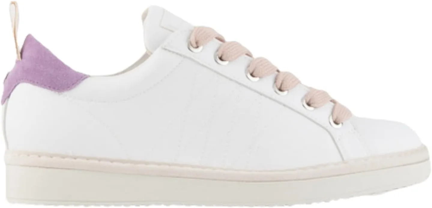 P01 Leather Fashion Sneakers - Women's Low Top Casual Shoes Walking Sustainable Italian