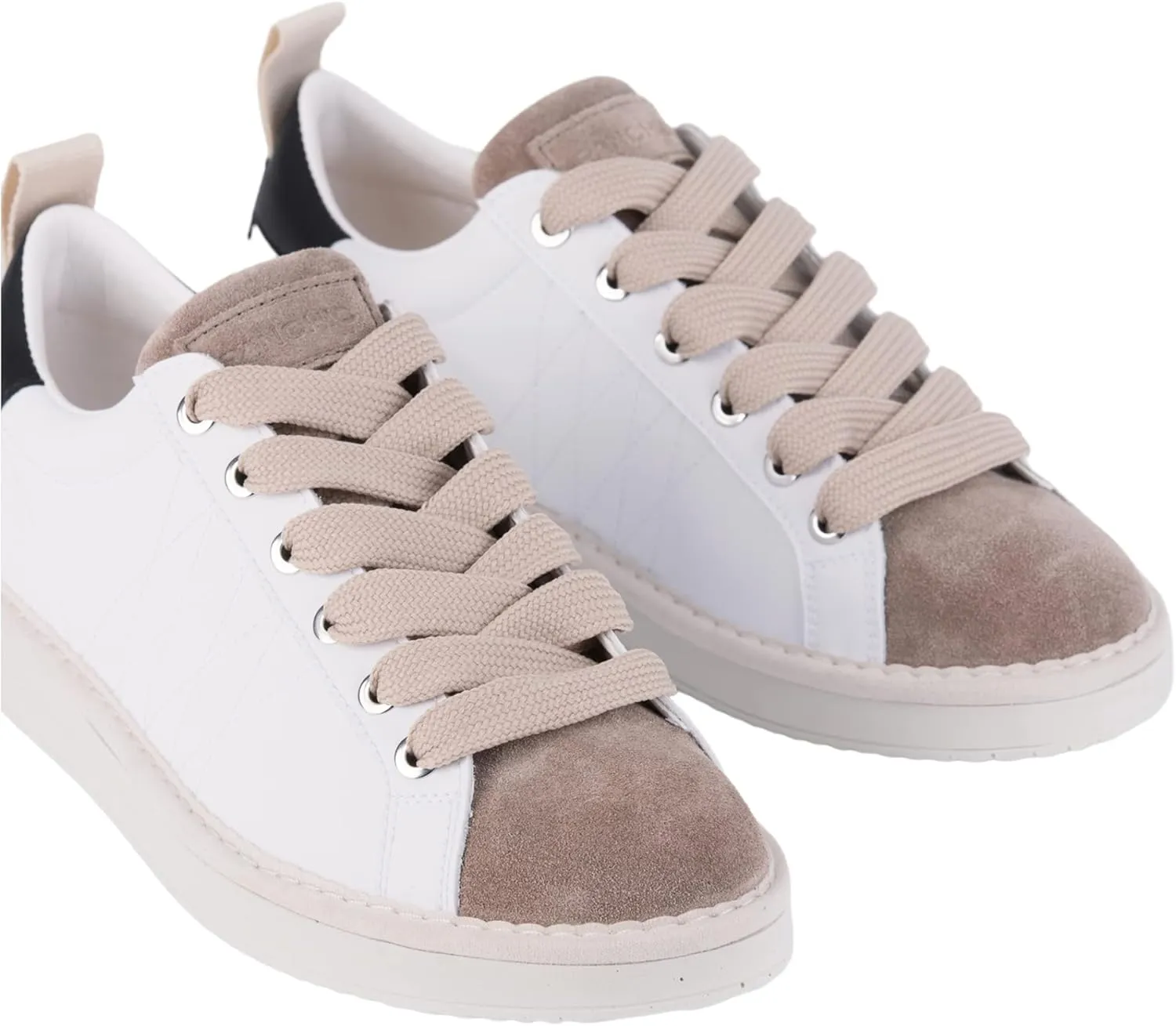 P01 Leather Fashion Sneakers - Women's Low Top Casual Shoes Walking Sustainable Italian