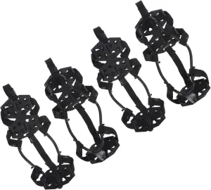 PATIKIL Ice Cleats, Snow Shoes Grippers Crampons Anti Slip Walk Traction Cleat Steel Rubber Stretch Footwear for Hiking Climbing