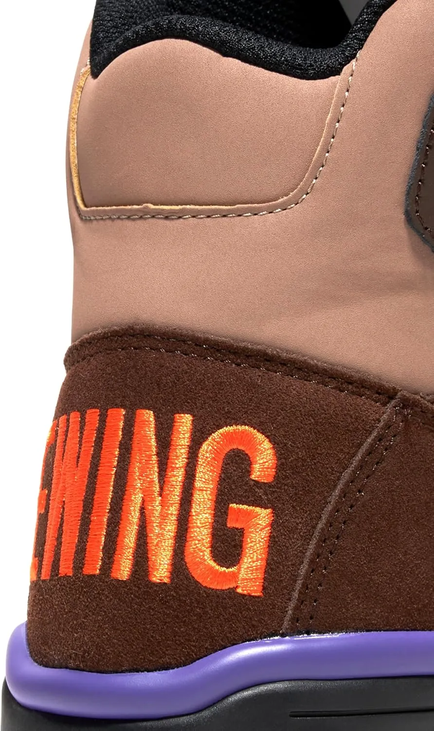 PATRICK EWING ATHLETICS 33 HI WINTER Men's Waterproof Basketball Shoes, Brown/Beige/Purple/Orange - Insulated for Cold Weather