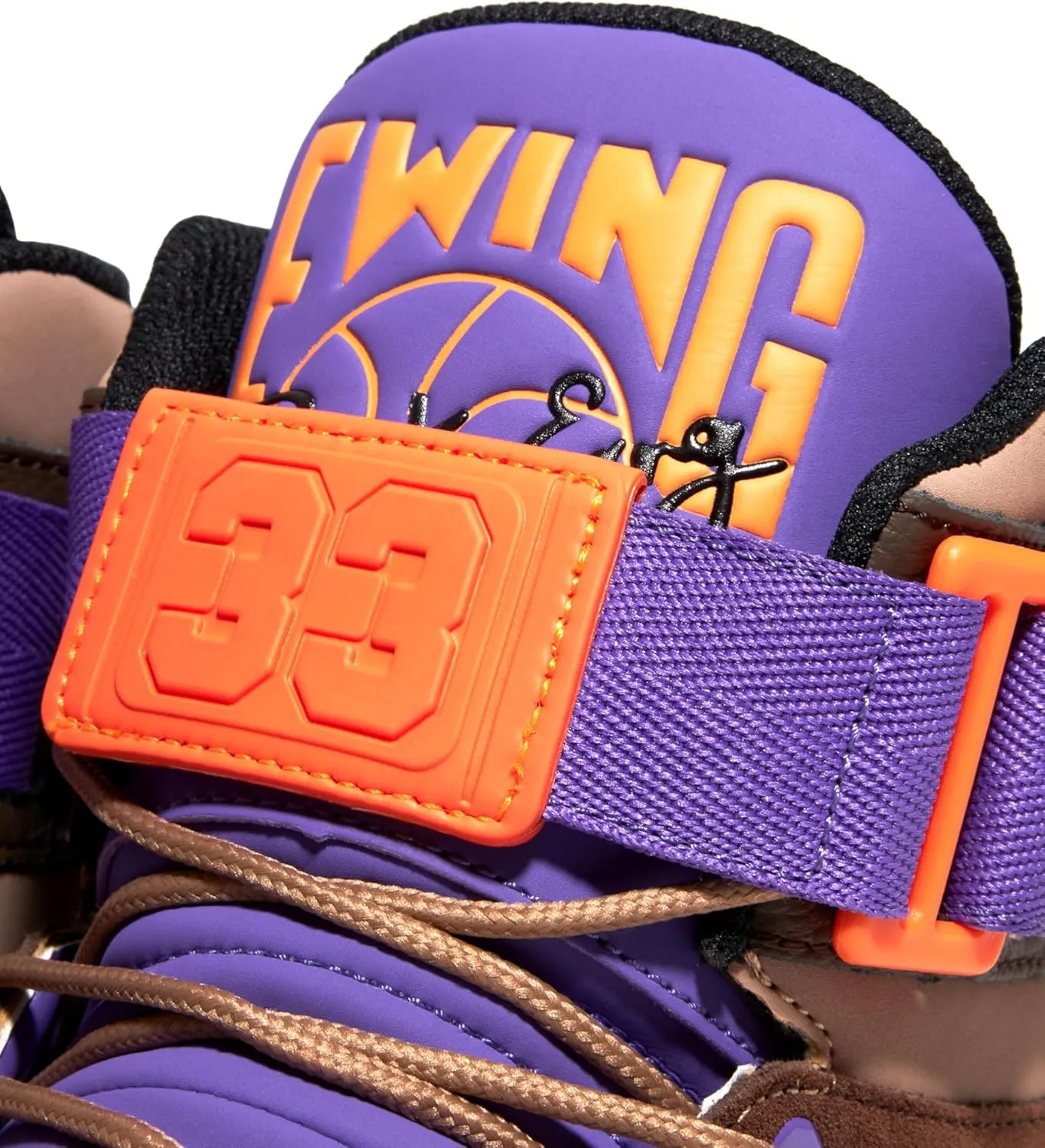 PATRICK EWING ATHLETICS 33 HI WINTER Men's Waterproof Basketball Shoes, Brown/Beige/Purple/Orange - Insulated for Cold Weather