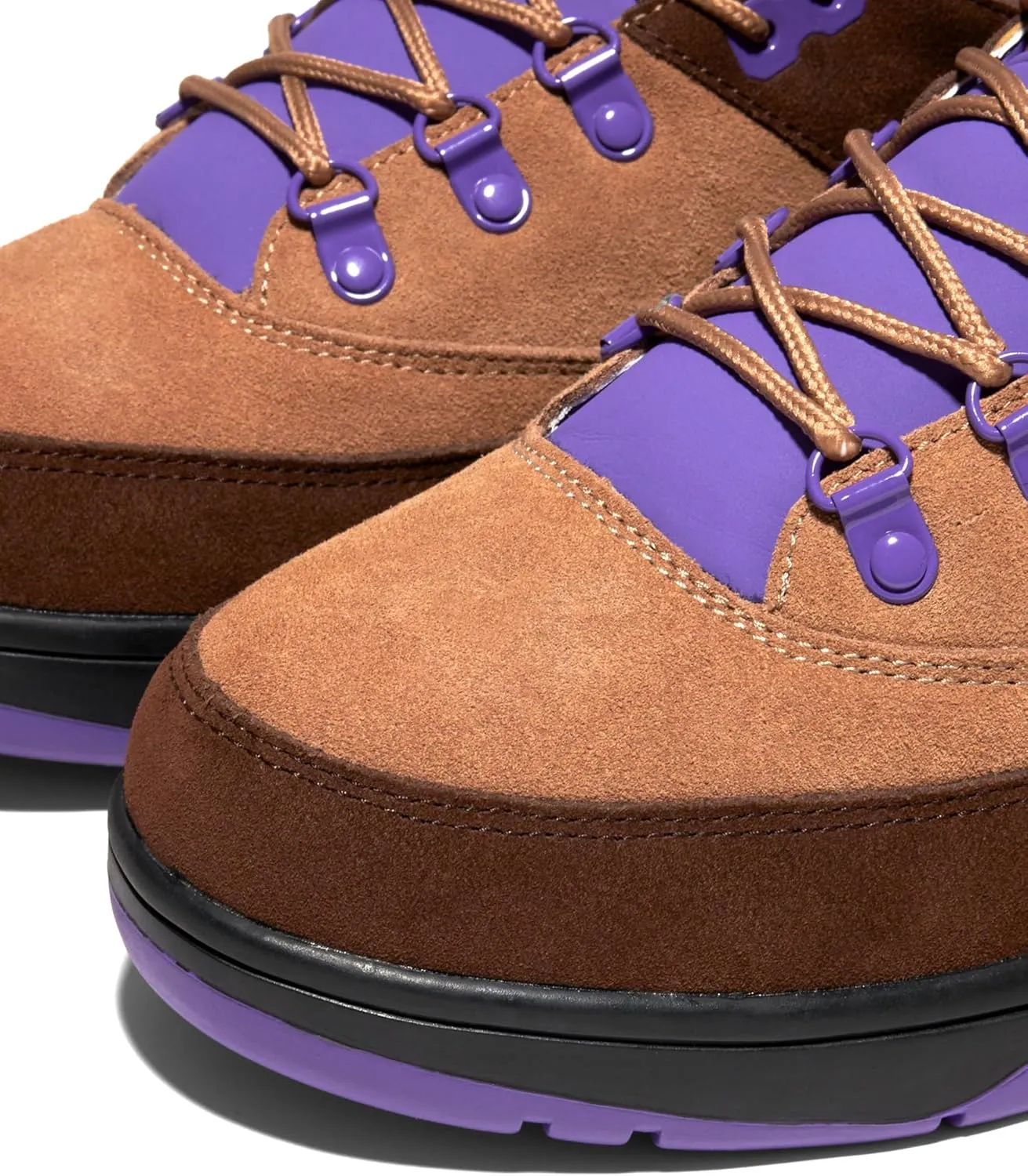 PATRICK EWING ATHLETICS 33 HI WINTER Men's Waterproof Basketball Shoes, Brown/Beige/Purple/Orange - Insulated for Cold Weather