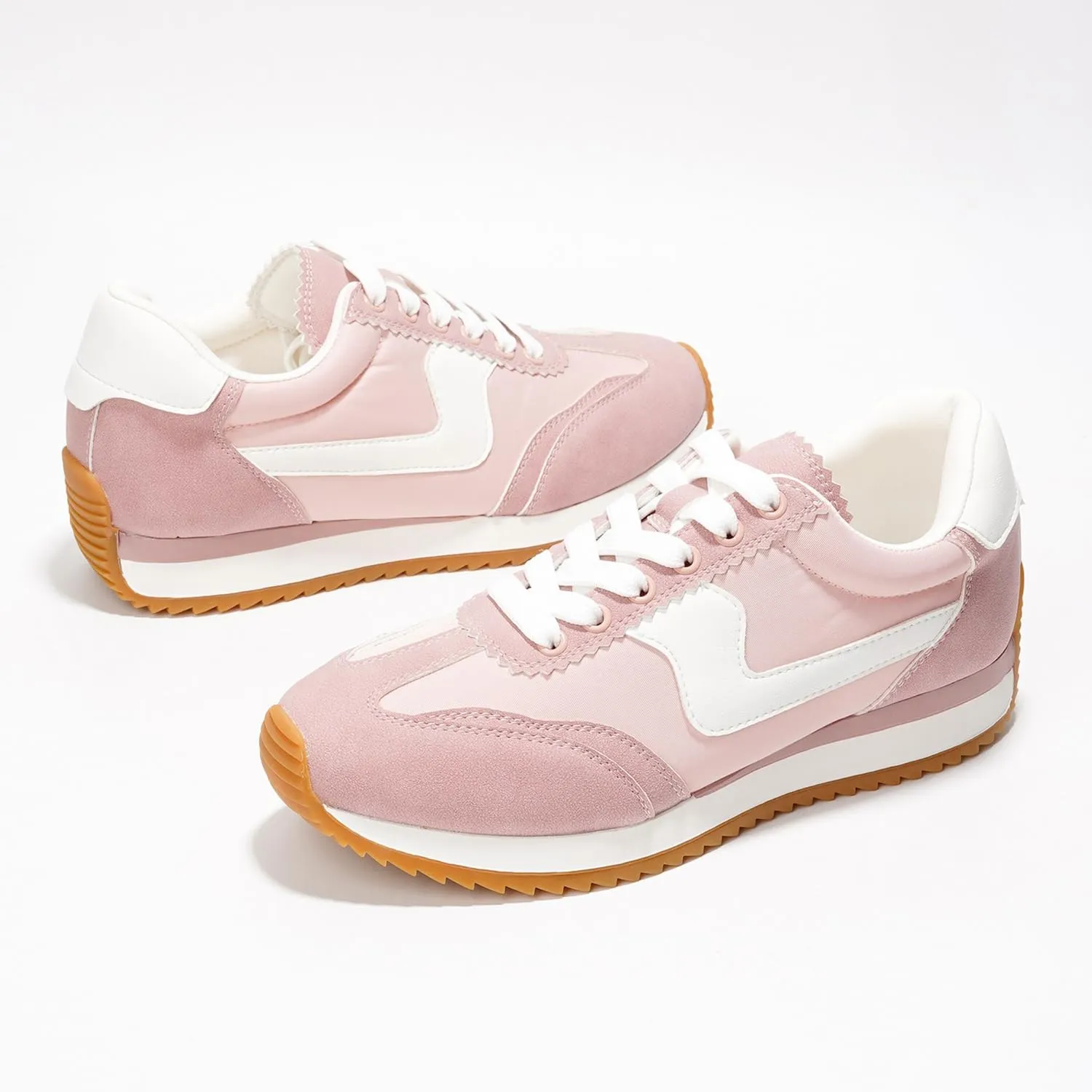 Project Cloud Fashion Sneakers for Women - Lace up Memory Foam Insole and Non-Slip Womens Shoes Dressy Casual Spring Shoes (Madison)