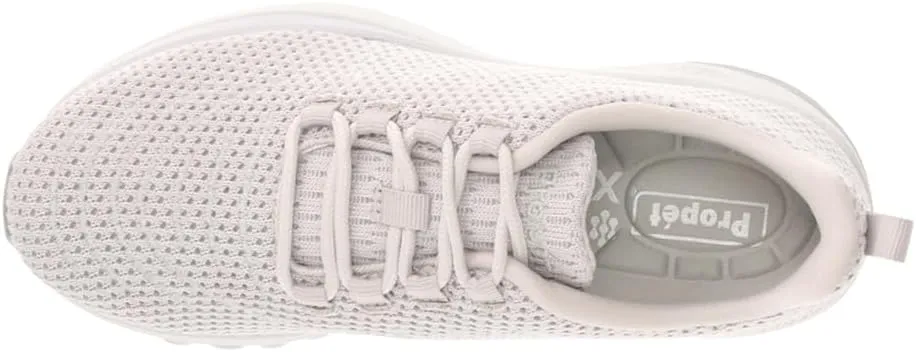 Propet Womens Tour Knit Walking Sneakers Shoes Casual - Off White