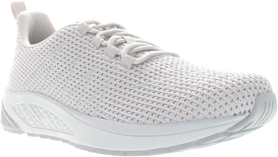 Propet Womens Tour Knit Walking Sneakers Shoes Casual - Off White