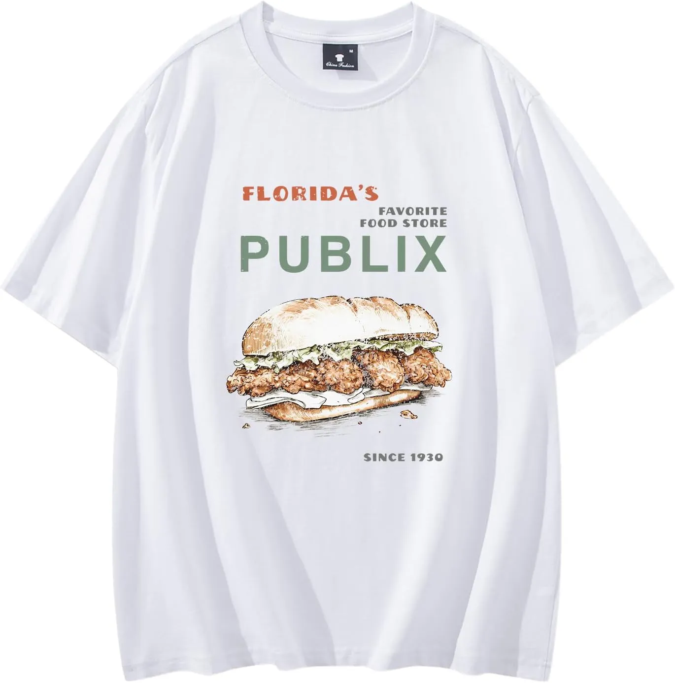Publix Unisex T Shirt Vintage Style Shirt Food Lover Gifts Supermarket Food Shirt