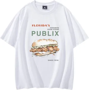 Publix Unisex T Shirt Vintage Style Shirt Food Lover Gifts Supermarket Food Shirt