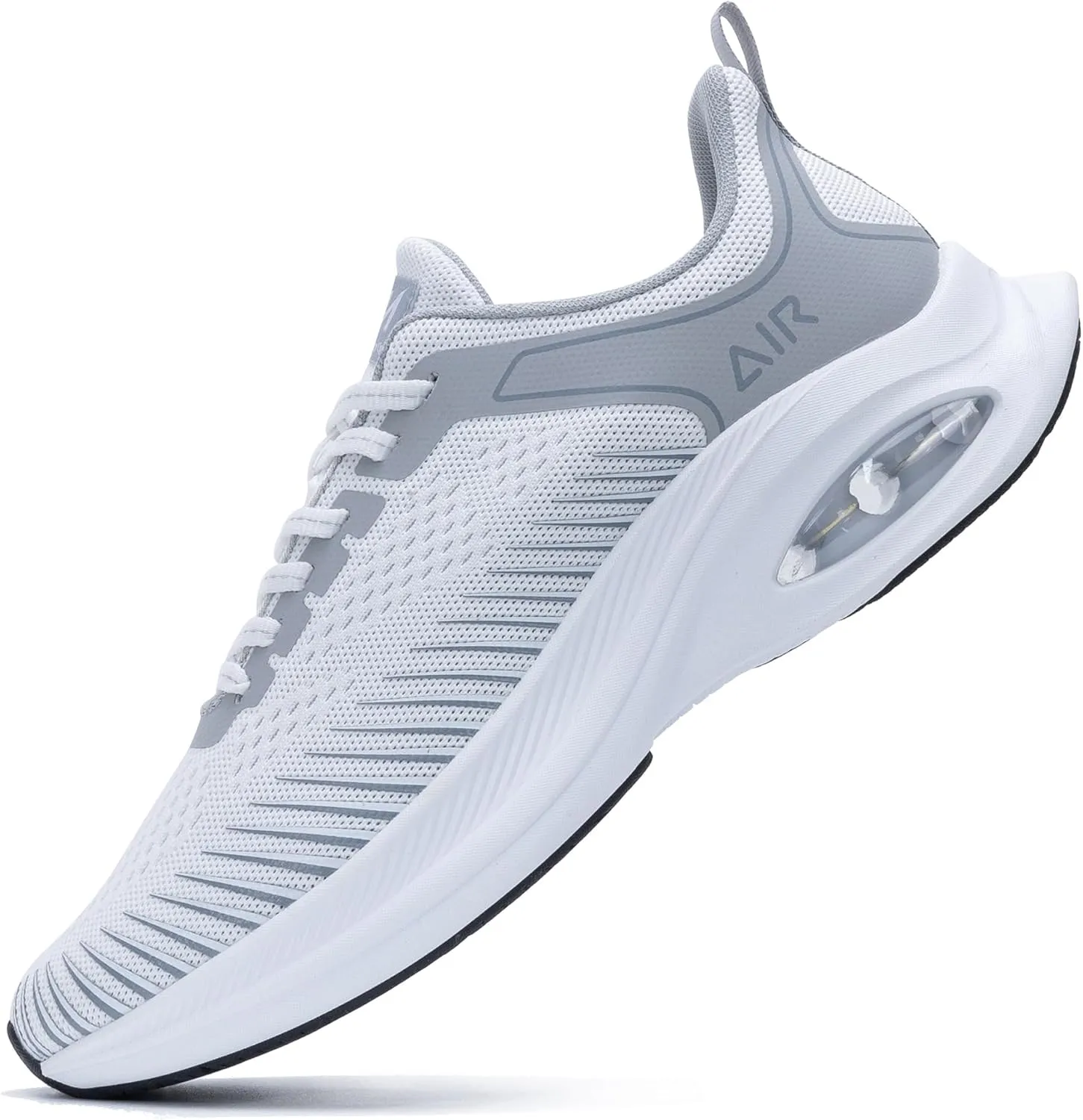 Quseek Men's Running Walking Tennis Shoes Comfortable Air Cushion Athletic Gym Workout Jogging Cross Training Fashion Sneakers US Size 7-13