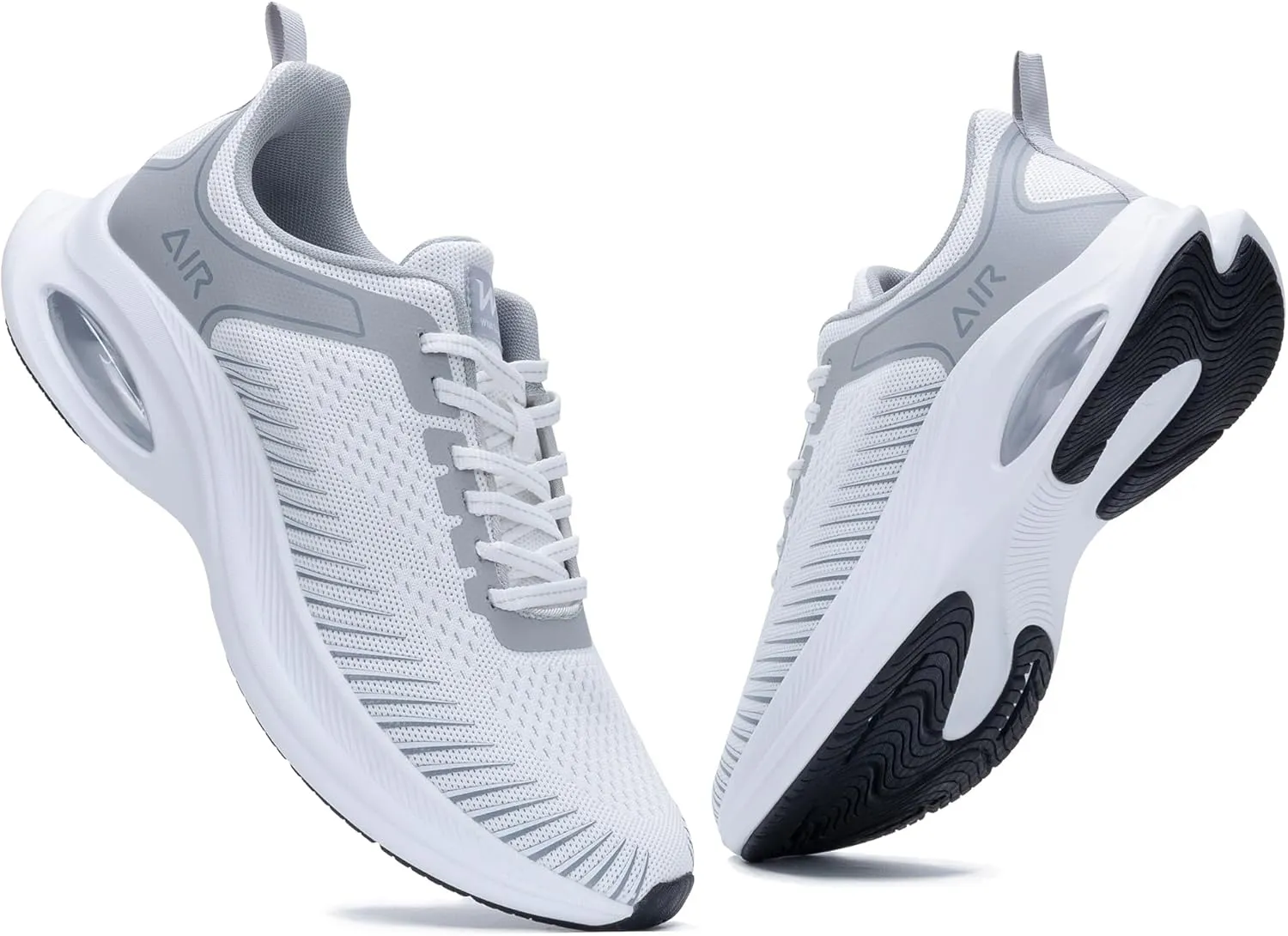 Quseek Men's Running Walking Tennis Shoes Comfortable Air Cushion Athletic Gym Workout Jogging Cross Training Fashion Sneakers US Size 7-13