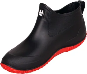 Rain Boots for Women Waterproof Garden Boots Unisex Rubber Ankle Boots Non-Slip Car Wash Footwear Work Booties for Camping, Lawn Care, Gardening