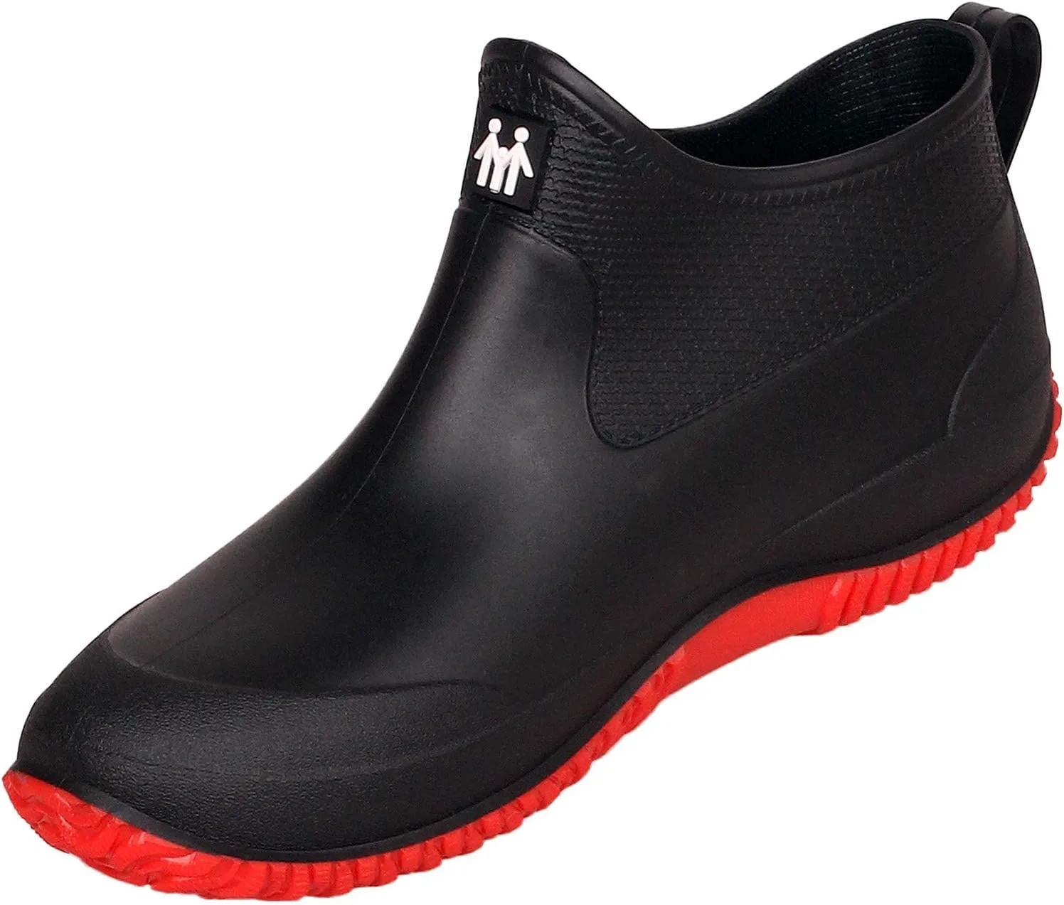 Rain Boots for Women Waterproof Garden Boots Unisex Rubber Ankle Boots Non-Slip Car Wash Footwear Work Booties for Camping, Lawn Care, Gardening