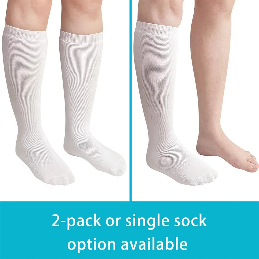 Replacement Sock Liner for Orthopedic Walking Boot Socks Walking Boots Cover Under Cam Walkers Tube Cast Socks Foot Boot for Injured Broken Foot, A Pair