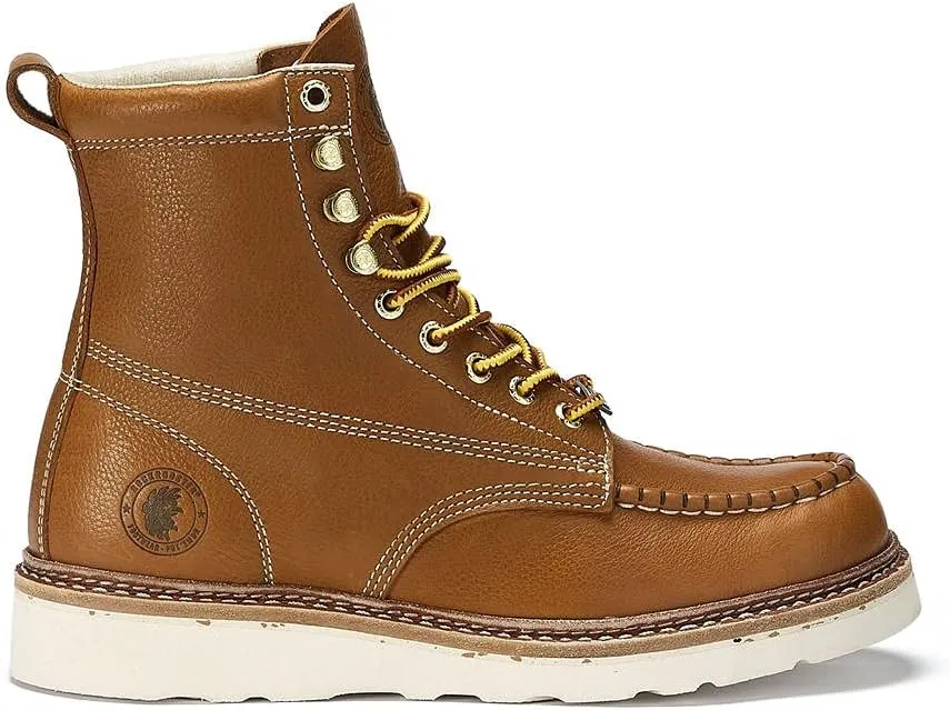 ROCKROOSTER Men's Comfortable Work Boots Non-Slip Wide Casual Shoes, Oil Resistant, Poron XRD, Coolmax, ASTM F2892-18 EH, Anti-Fatigue