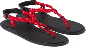 Rope Flip Flop Sandals for Women Thong Sandals Adjustable T Straps Comfortable Soft Flat Sandals