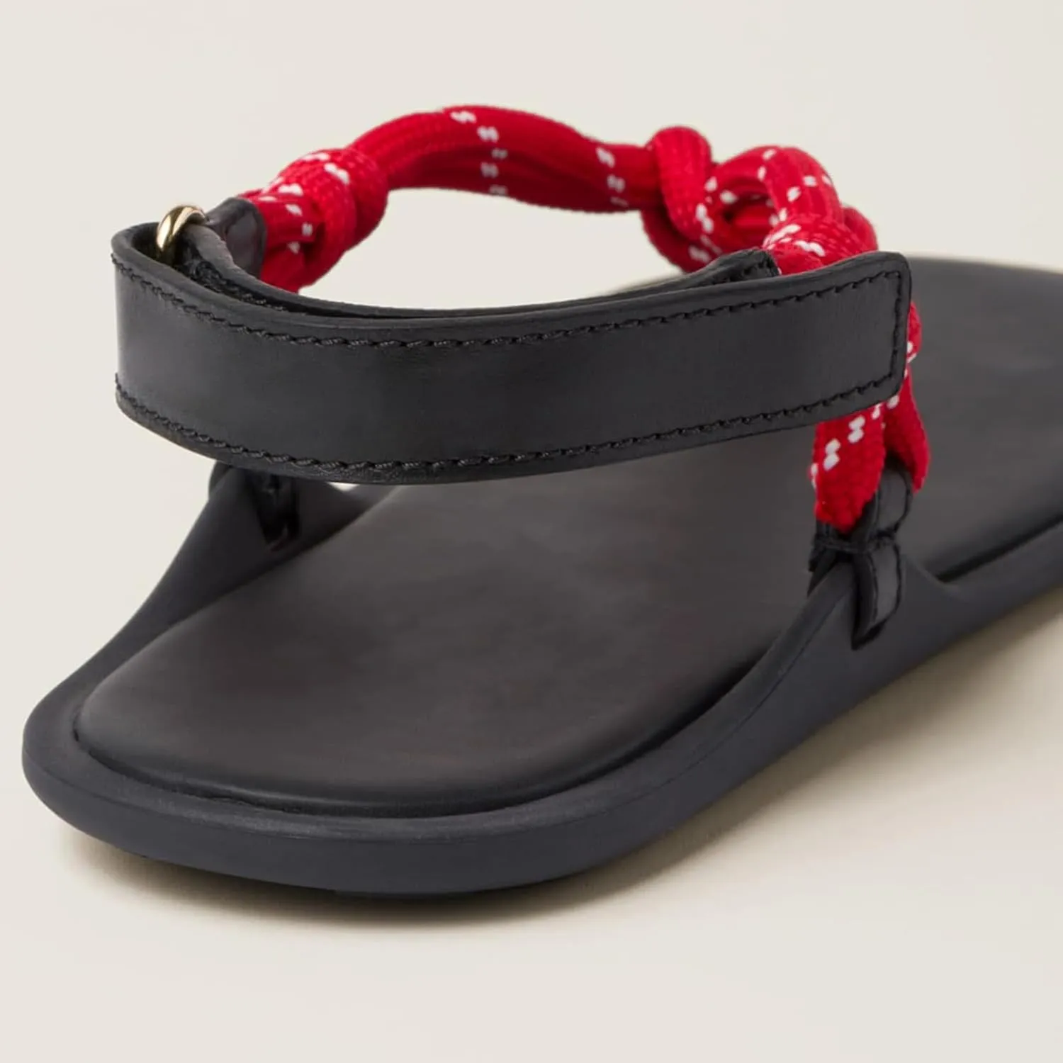 Rope Flip Flop Sandals for Women Thong Sandals Adjustable T Straps Comfortable Soft Flat Sandals