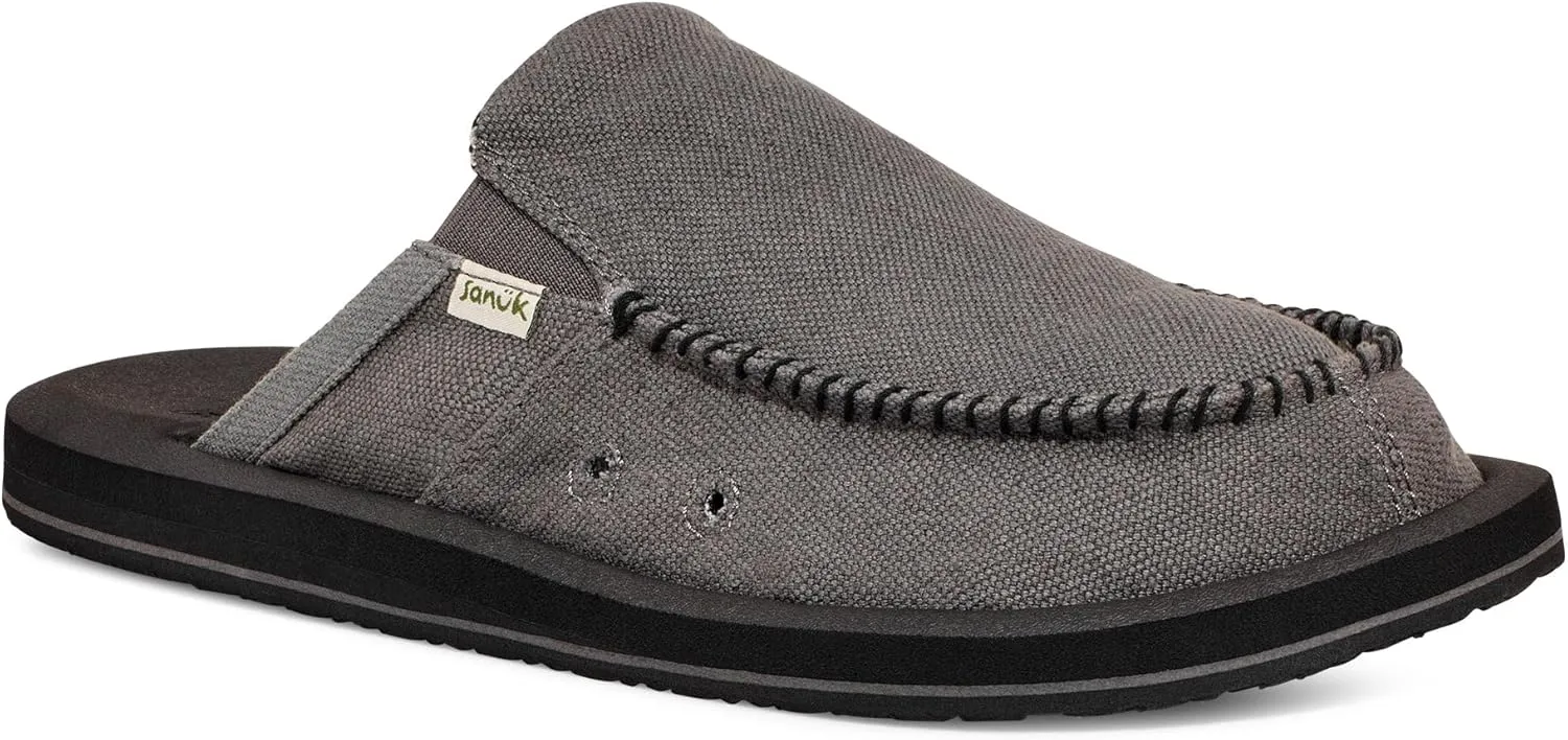 Sanuk Mens You Got My Back Loafers | Mens Shoes | Slip On Shoes for Men | Men's Slip-on Loafers | Memory Foam Footbed
