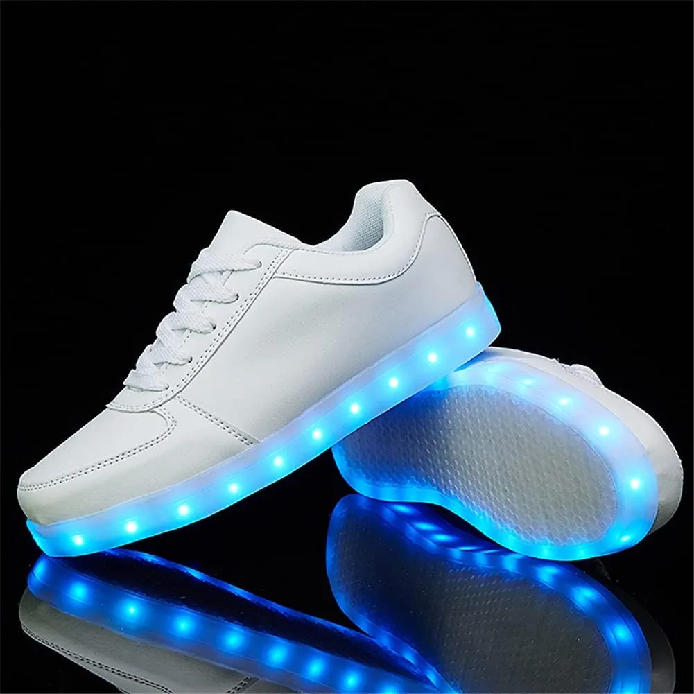 SANYES USB Charging Light Up Shoes Sports LED Shoes Dancing Sneakers