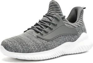 SDolphin Walking Shoes for Mens Sneakers - Slip on Athletic Running Tennis Shoes Comfortable Memory Foam Workout Gym Jogging Indoor Outdoor Lightweight Breathable Casual Sneakers