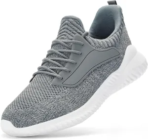 SDolphin Walking Shoes for Mens Sneakers - Slip on Athletic Running Tennis Shoes Comfortable Memory Foam Workout Gym Jogging Indoor Outdoor Lightweight Breathable Casual Sneakers