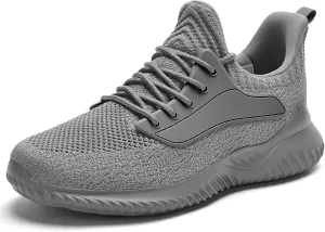 SDolphin Walking Shoes for Mens Sneakers - Slip on Athletic Running Tennis Shoes Comfortable Memory Foam Workout Gym Jogging Indoor Outdoor Lightweight Breathable Casual Sneakers