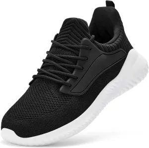 SDolphin Walking Shoes for Mens Sneakers - Slip on Athletic Running Tennis Shoes Comfortable Memory Foam Workout Gym Jogging Indoor Outdoor Lightweight Breathable Casual Sneakers