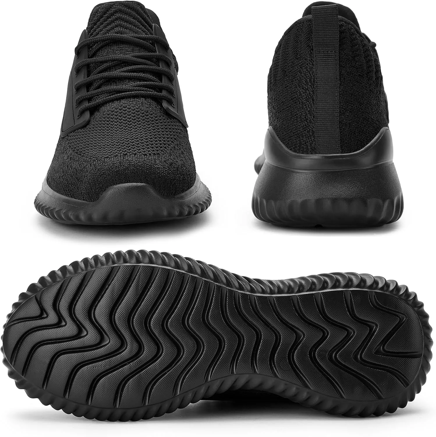 SDolphin Walking Shoes for Mens Sneakers - Slip on Athletic Running Tennis Shoes Comfortable Memory Foam Workout Gym Jogging Indoor Outdoor Lightweight Breathable Casual Sneakers