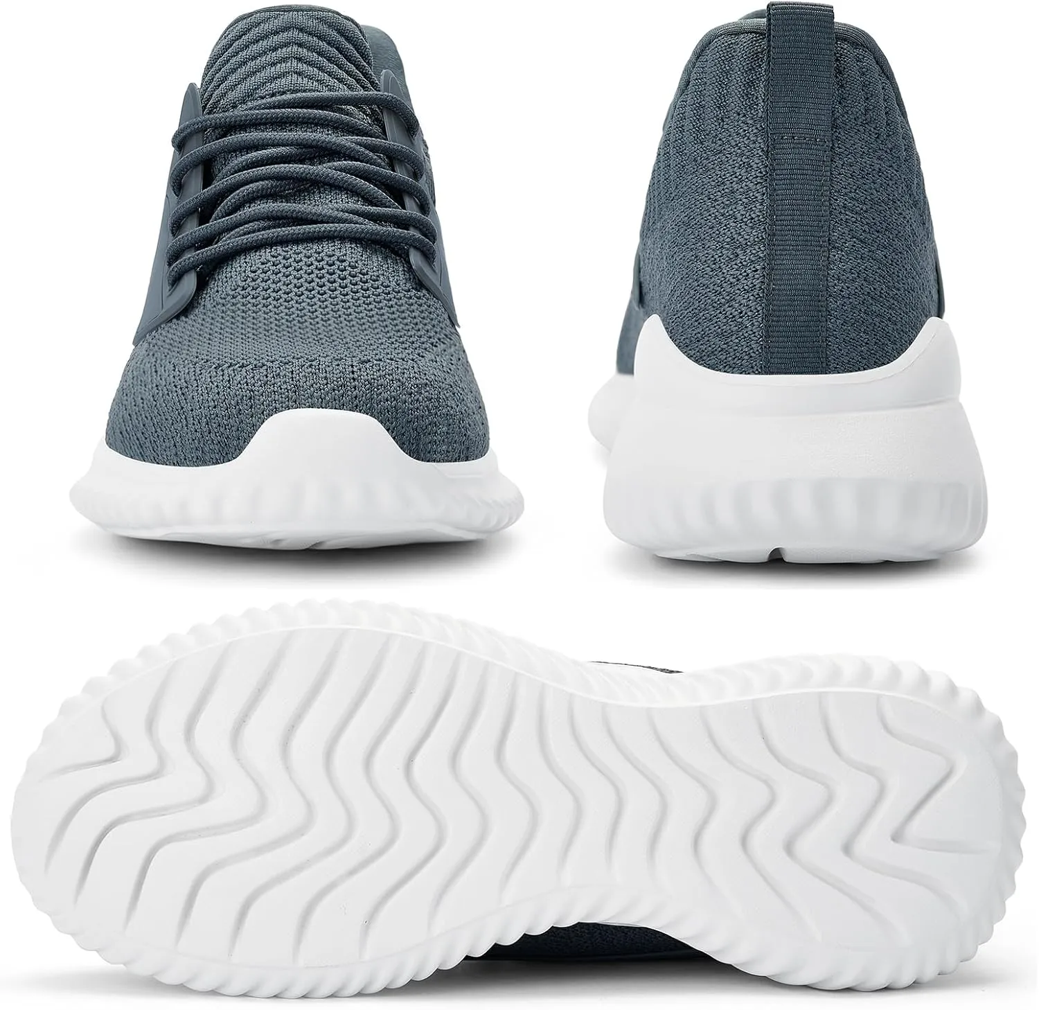 SDolphin Walking Shoes for Mens Sneakers - Slip on Athletic Running Tennis Shoes Comfortable Memory Foam Workout Gym Jogging Indoor Outdoor Lightweight Breathable Casual Sneakers