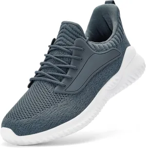 SDolphin Walking Shoes for Mens Sneakers - Slip on Athletic Running Tennis Shoes Comfortable Memory Foam Workout Gym Jogging Indoor Outdoor Lightweight Breathable Casual Sneakers