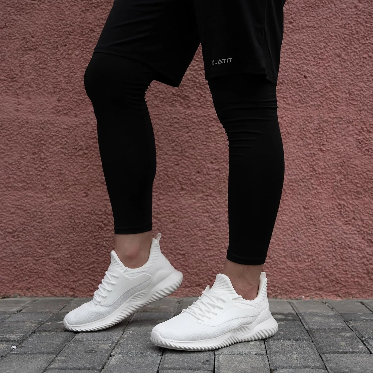 SDolphin Walking Shoes for Mens Sneakers - Slip on Athletic Running Tennis Shoes Comfortable Memory Foam Workout Gym Jogging Indoor Outdoor Lightweight Breathable Casual Sneakers