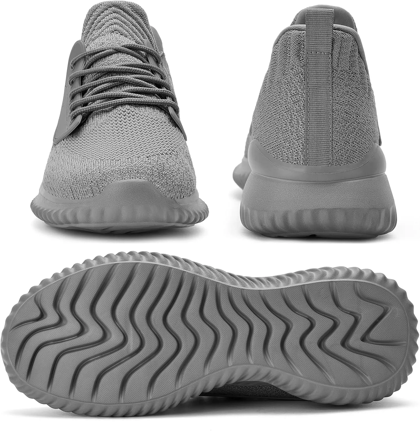 SDolphin Walking Shoes for Mens Sneakers - Slip on Athletic Running Tennis Shoes Comfortable Memory Foam Workout Gym Jogging Indoor Outdoor Lightweight Breathable Casual Sneakers