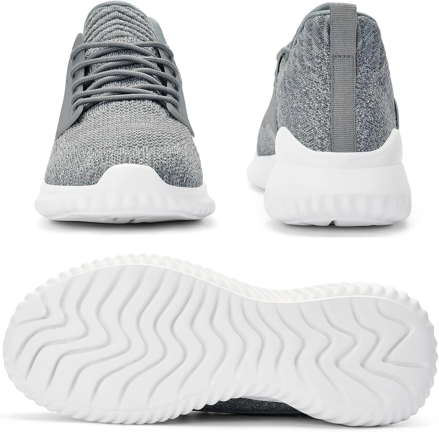 SDolphin Walking Shoes for Mens Sneakers - Slip on Athletic Running Tennis Shoes Comfortable Memory Foam Workout Gym Jogging Indoor Outdoor Lightweight Breathable Casual Sneakers