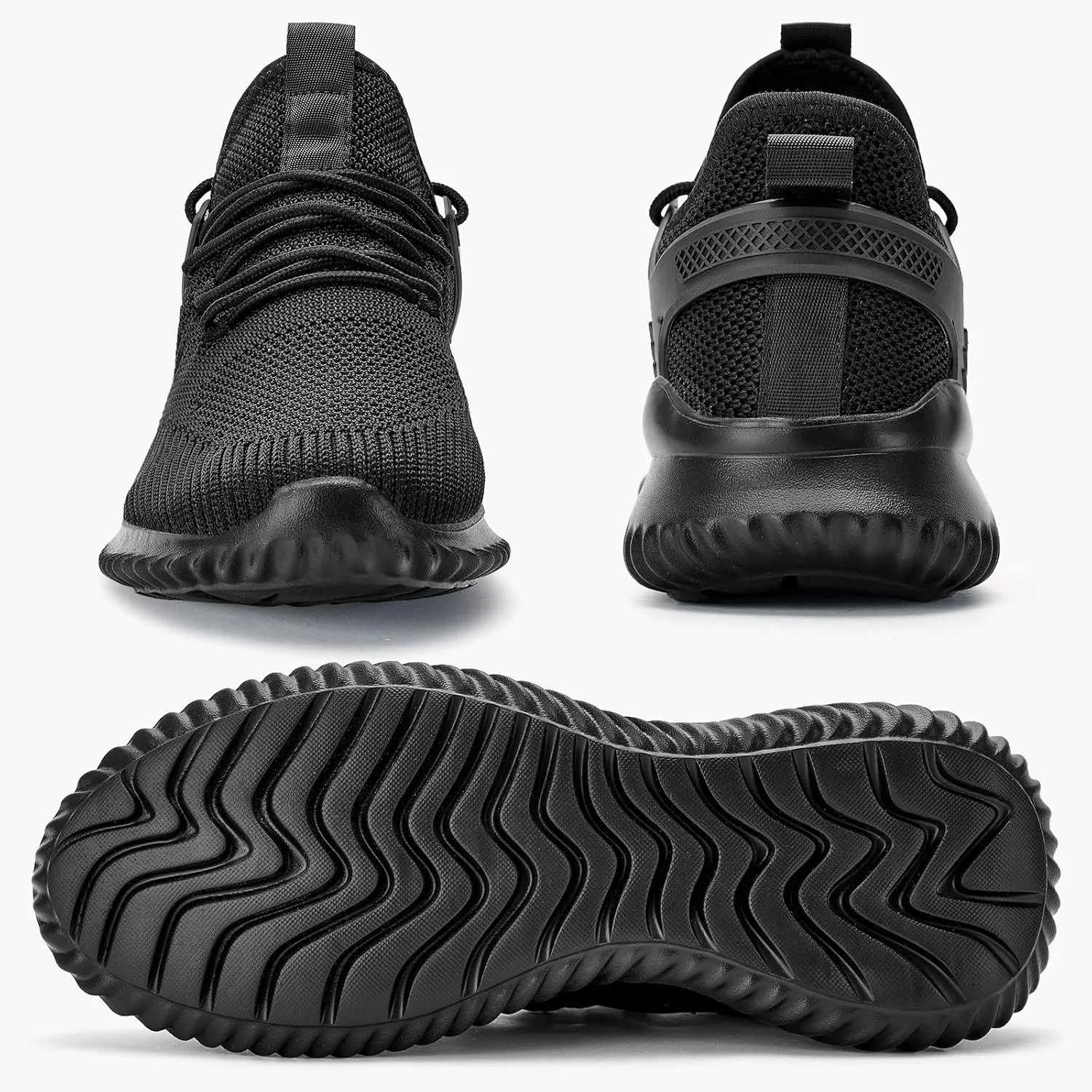 SDolphin Walking Shoes Mens Sneakers - Slip on Memory Foam Tennis Running Shoes for Athletic Workout Gym Jogging Lightweight Breathable Casual Sneakers