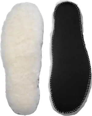 Sheepskin Insoles Flat Feet Orthopedic Arch Support Inserts for Plantar Fasciitis Swollen Feet Pain Relief Neuropathy White Mens 8 Women 10