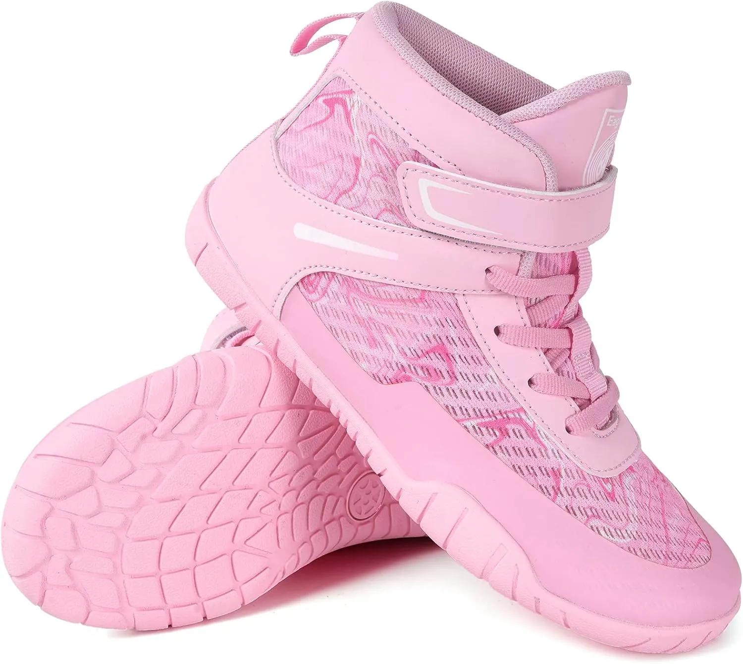 Sisttke Kids Wrestling Shoes Boys Girls Boxing Shoes Fitness Sneakers Zero Drop Sole