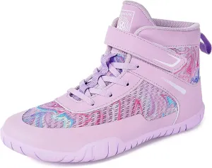 Sisttke Kids Wrestling Shoes Boys Girls Boxing Shoes Fitness Sneakers Zero Drop Sole