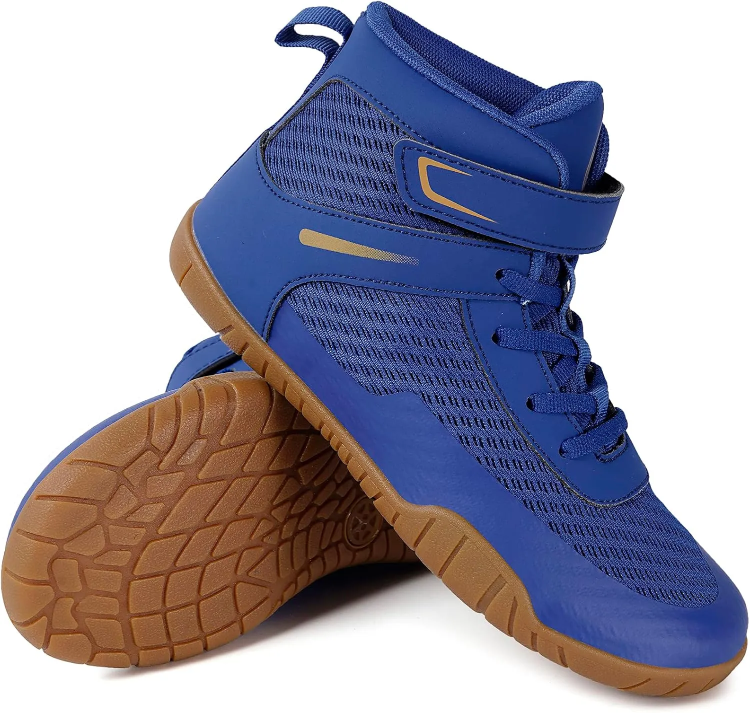Sisttke Kids Wrestling Shoes Boys Girls Boxing Shoes Fitness Sneakers Zero Drop Sole