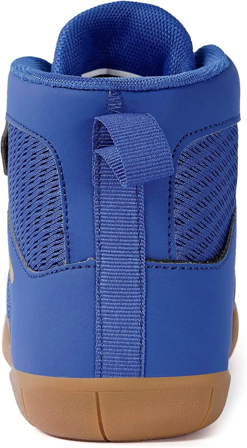 Sisttke Kids Wrestling Shoes Boys Girls Boxing Shoes Fitness Sneakers Zero Drop Sole