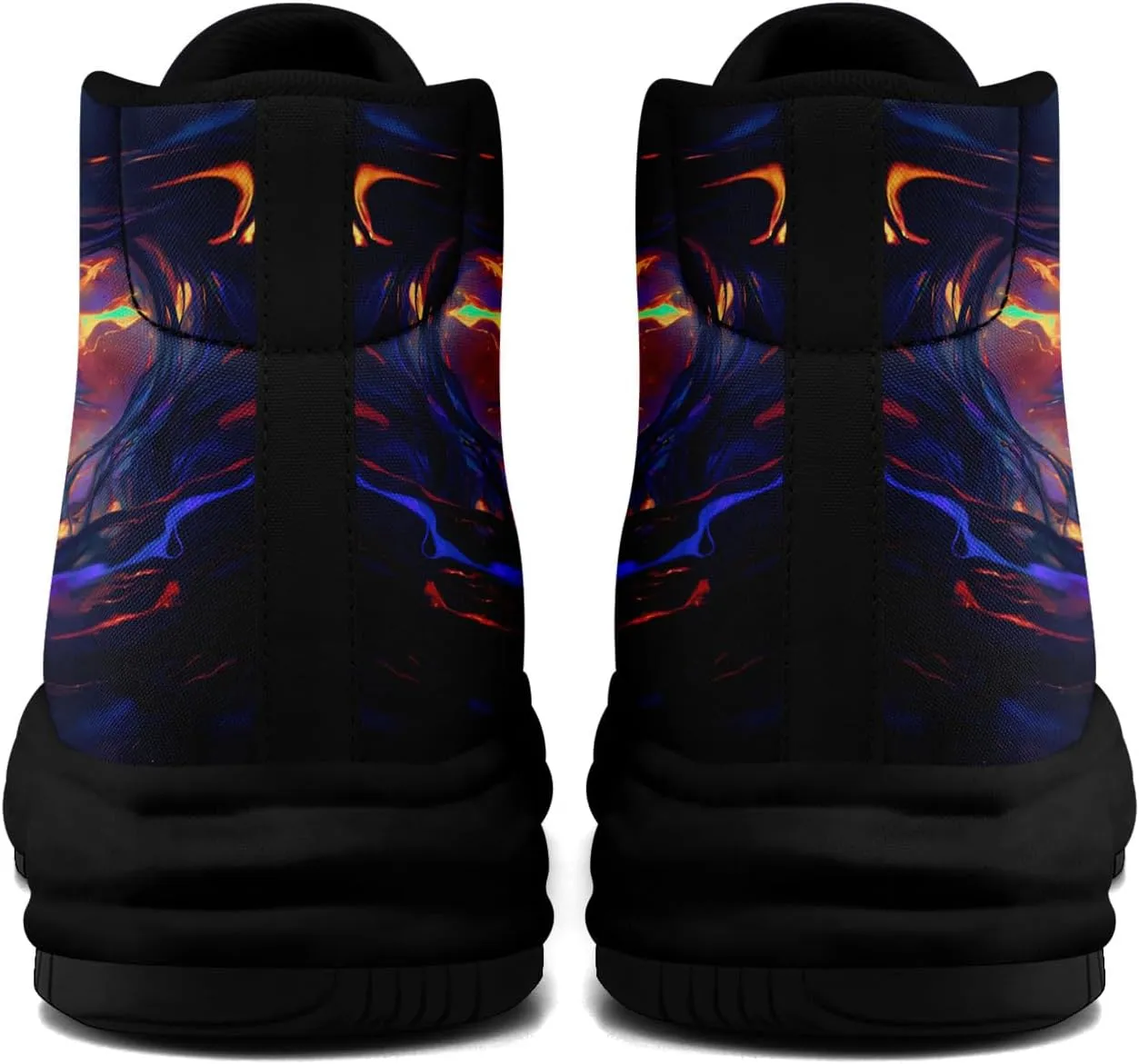 Skull High-Top Canvas Sneakers for Men Women Casual Comfortable Skateboarding Shoes, Gothic Design,Non-Slip Tennis Sneaker