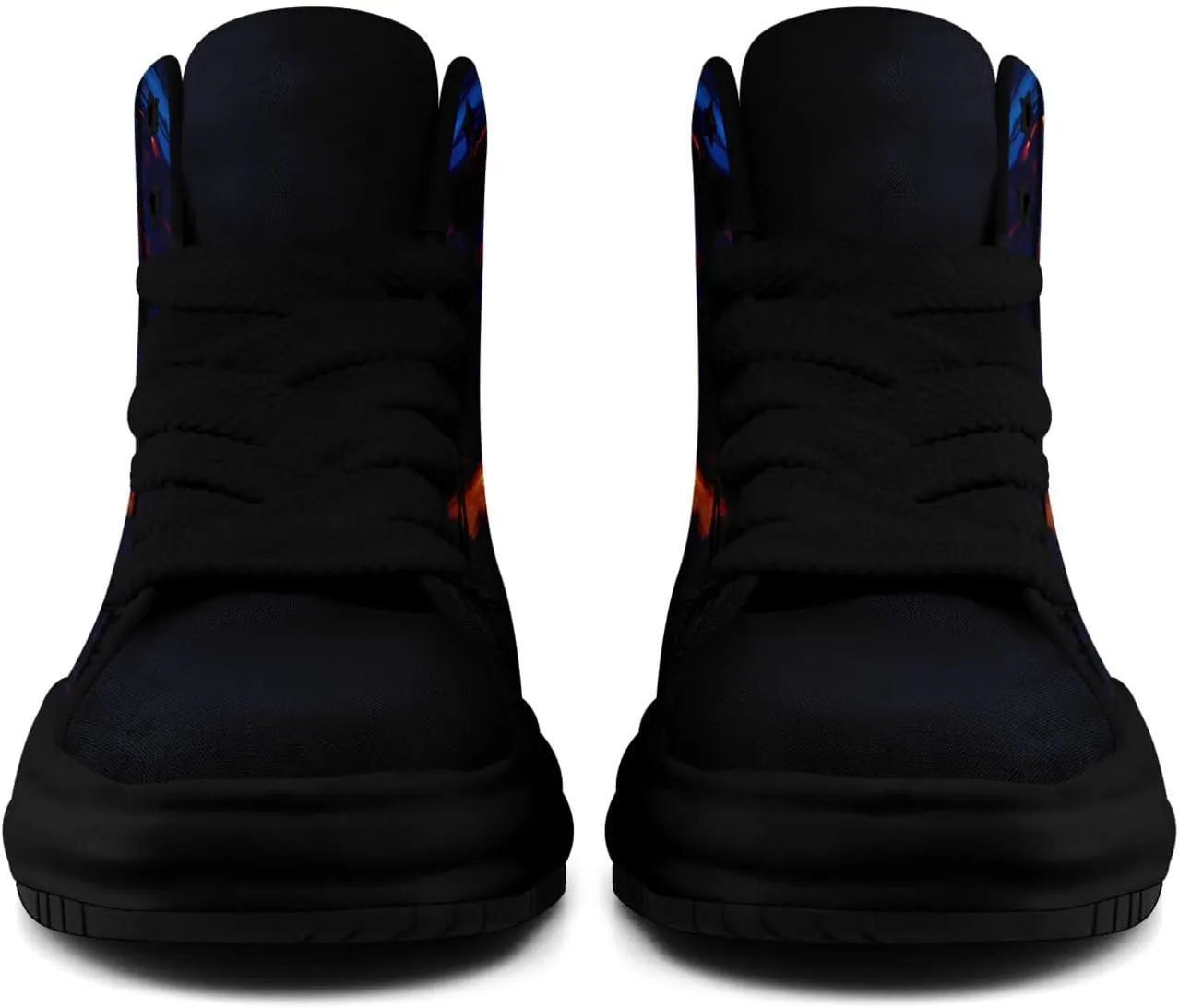 Skull High-Top Canvas Sneakers for Men Women Casual Comfortable Skateboarding Shoes, Gothic Design,Non-Slip Tennis Sneaker