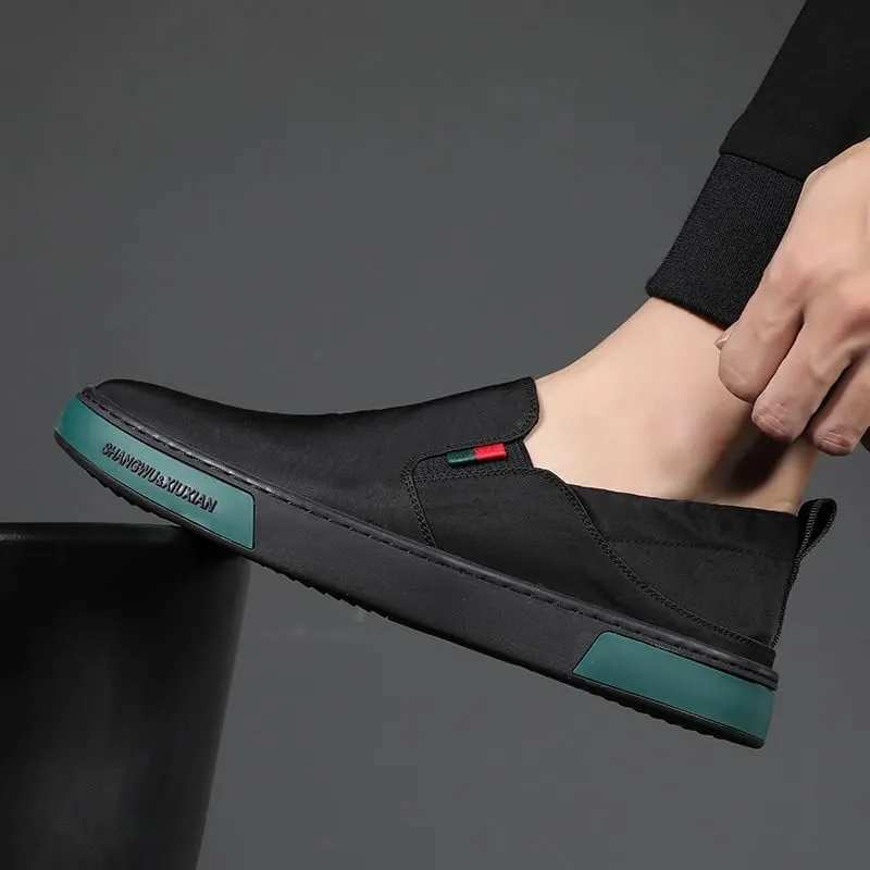 Slip-On Penny Loafers for Men Casual Comfortable Walking Shoes Lightweight Breathable Flat Shoes Daily Wear