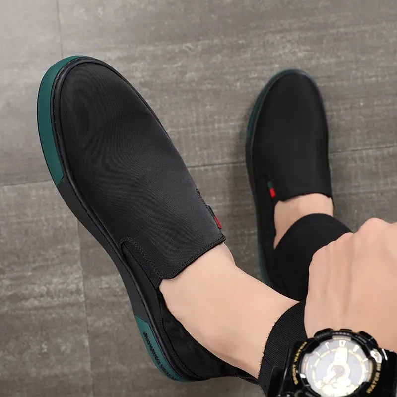 Slip-On Penny Loafers for Men Casual Comfortable Walking Shoes Lightweight Breathable Flat Shoes Daily Wear