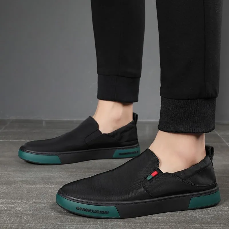 Slip-On Penny Loafers for Men Casual Comfortable Walking Shoes Lightweight Breathable Flat Shoes Daily Wear