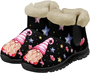 Snow Boots for Women -Fashion Winter Warm Snow Boots Anti-Slip outdoor Furry bootie for men women
