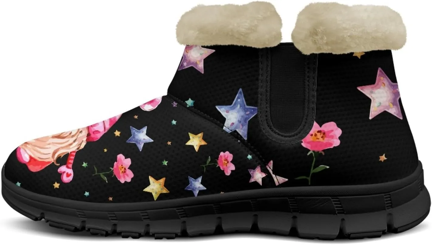 Snow Boots for Women -Fashion Winter Warm Snow Boots Anti-Slip outdoor Furry bootie for men women